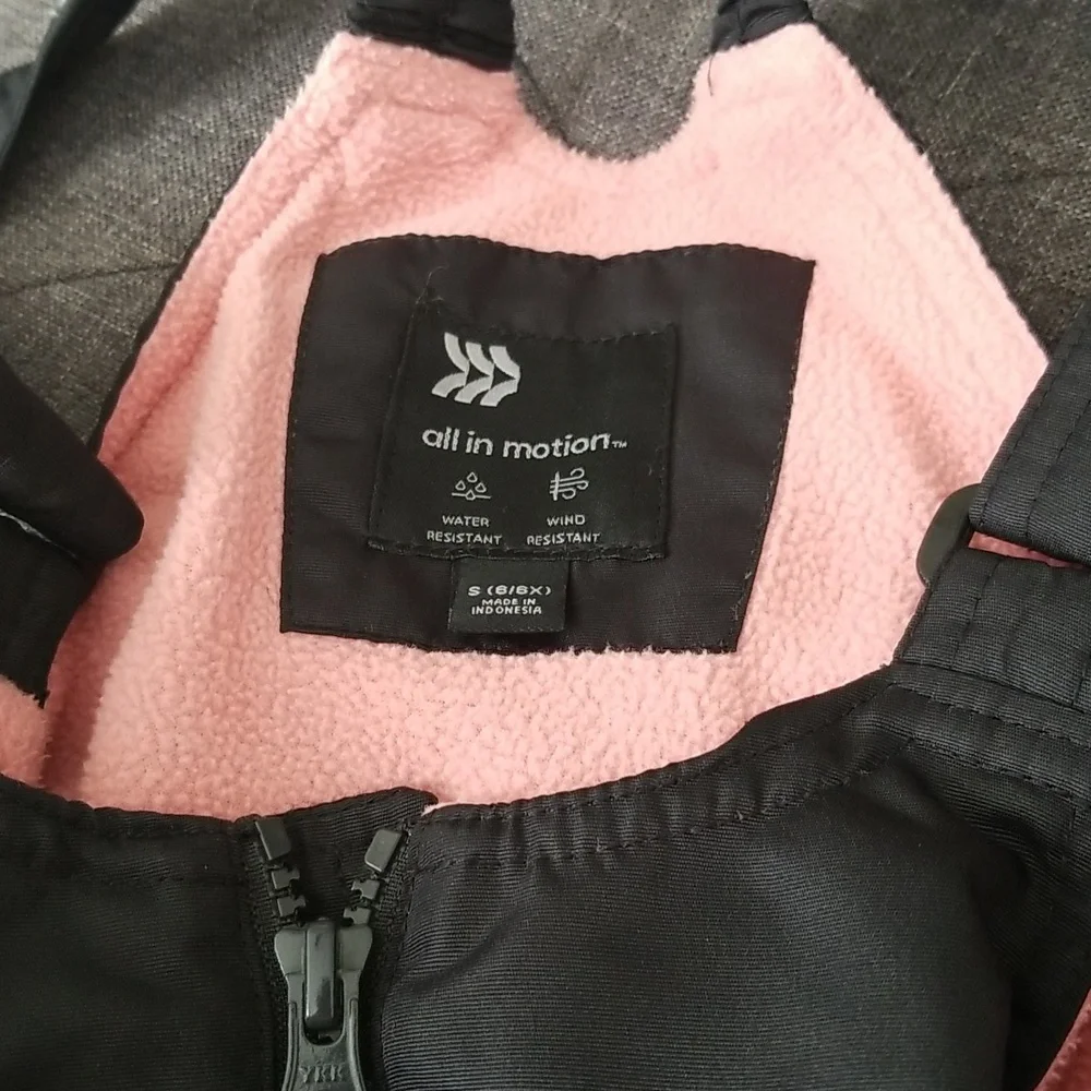 All In Motion Snowboard Ski Pants Bibs 6/6X